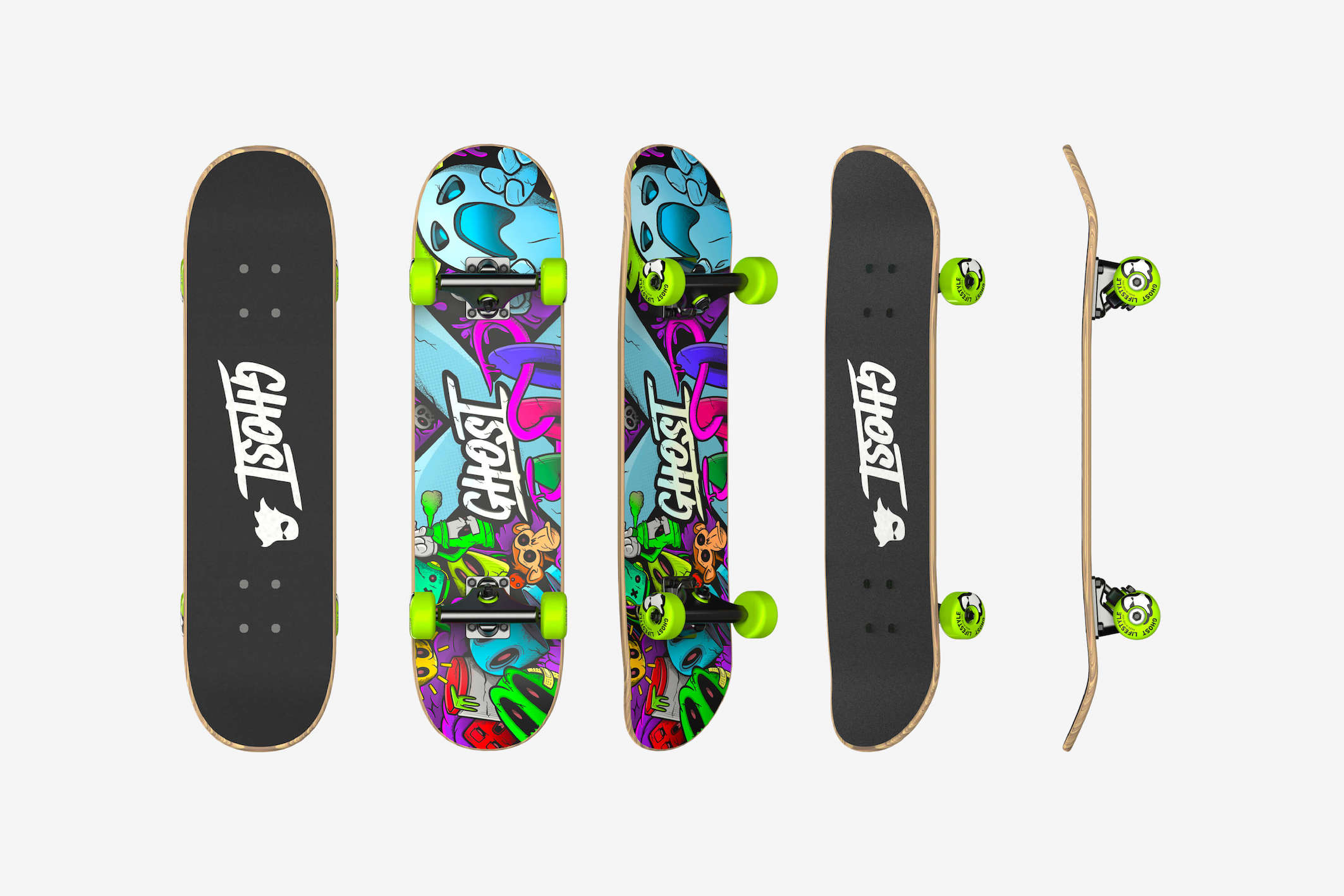 Ghost Lifestyle Skateboard Design